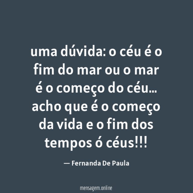 uma dúvida