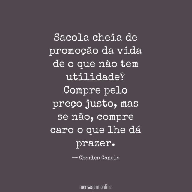 Sacola cheia de promoção da vida de o que não tem utilidade?
