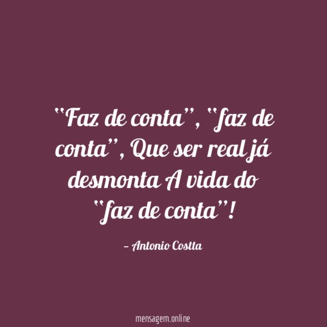 Faz de conta”