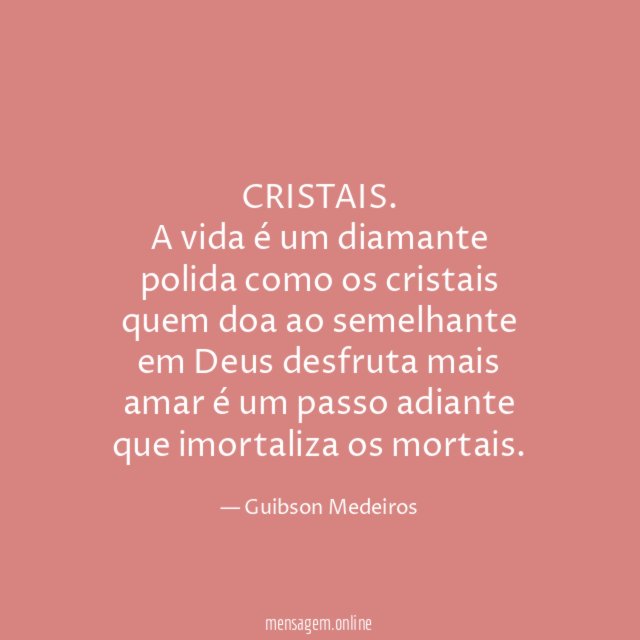 CRISTAIS.