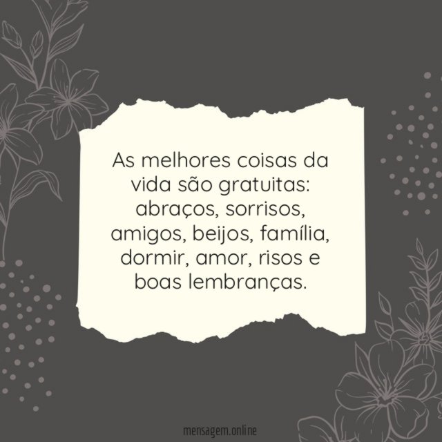 As melhores coisas da vida