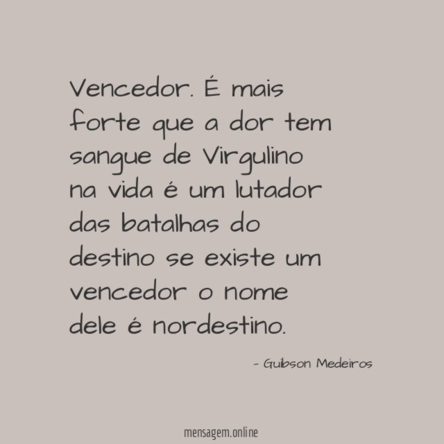 Vencedor.