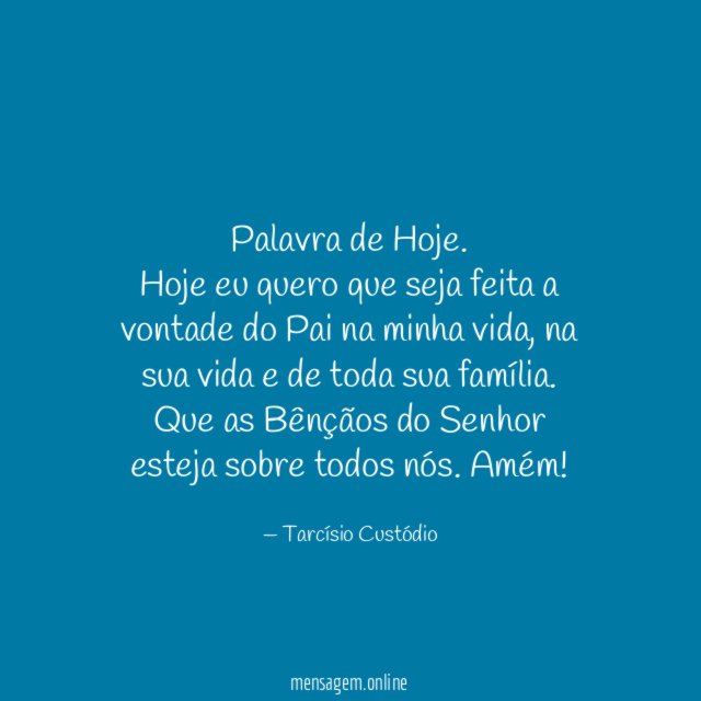 Palavra de Hoje