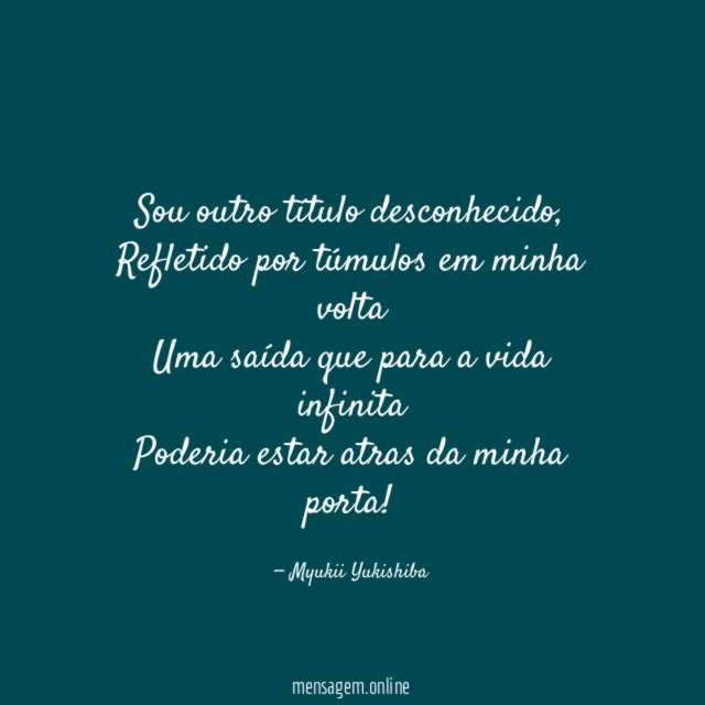 Sou outro título desconhecido