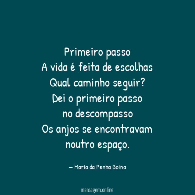 Primeiro passo