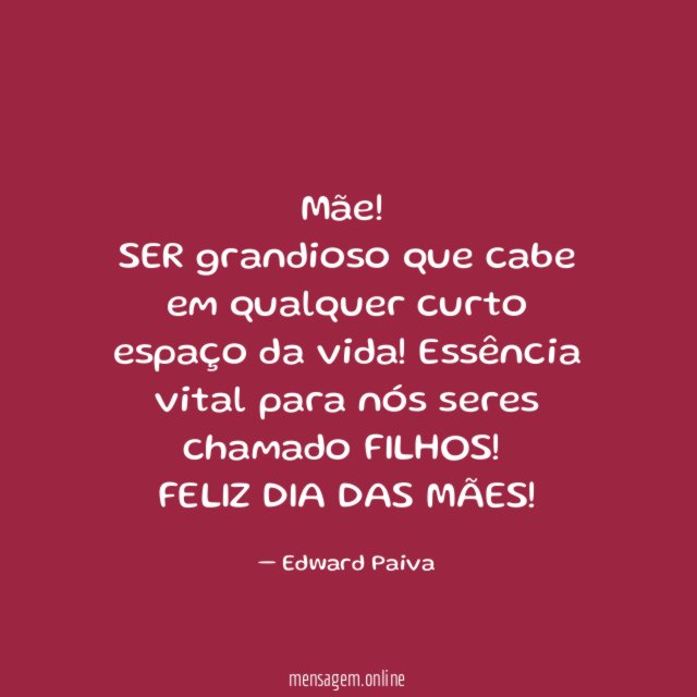 Mãe ! ❤