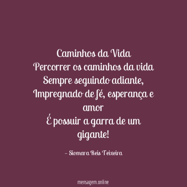Caminhos da Vida