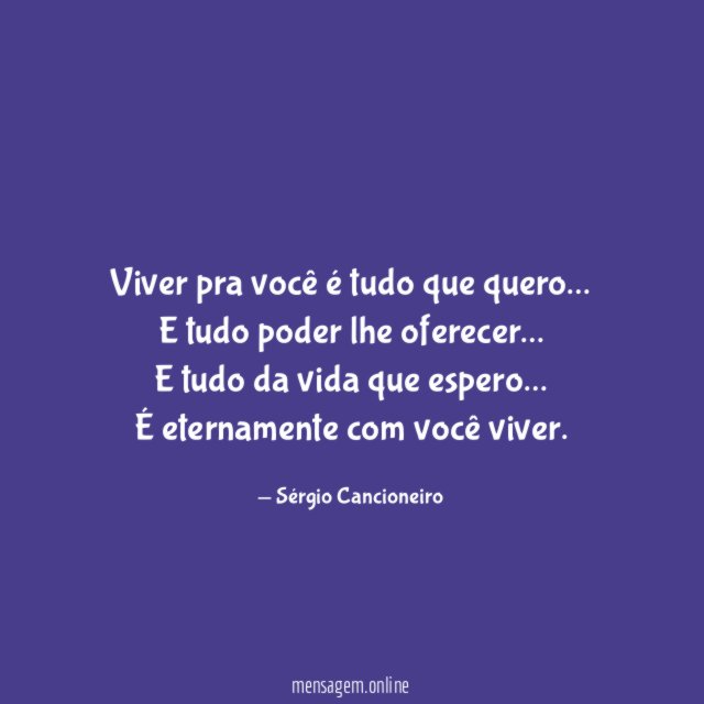 Viver pra você é tudo que quero