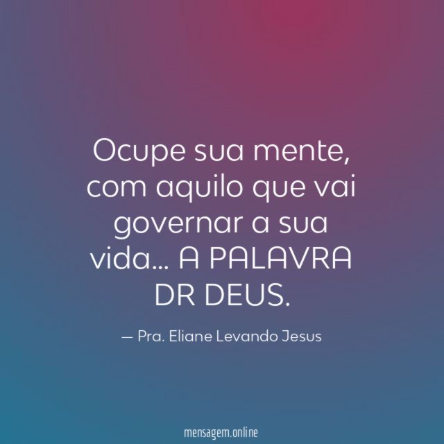 Ocupe sua mente