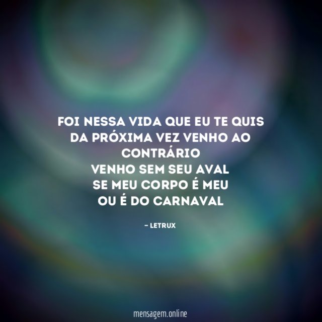 Foi nessa vida que eu te quis Da próxima