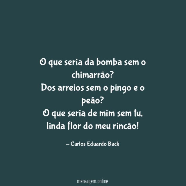 O que seria da bomba sem o chimarrão
