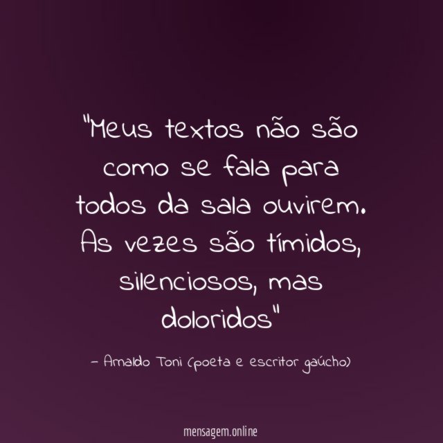 Meus textos não são como se fala para