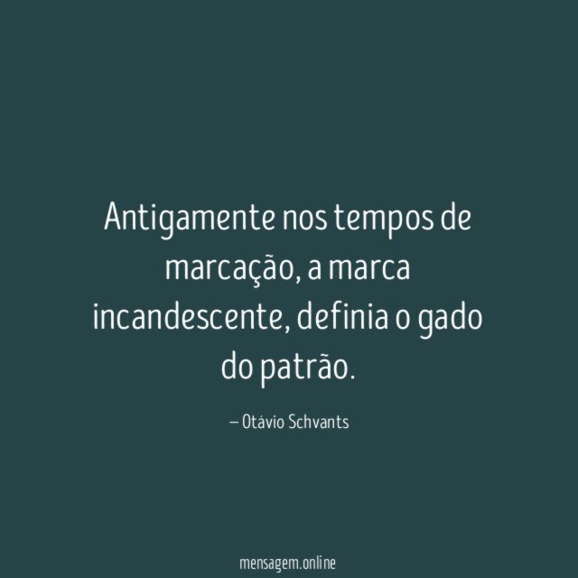 Antigamente nos tempos de marcação