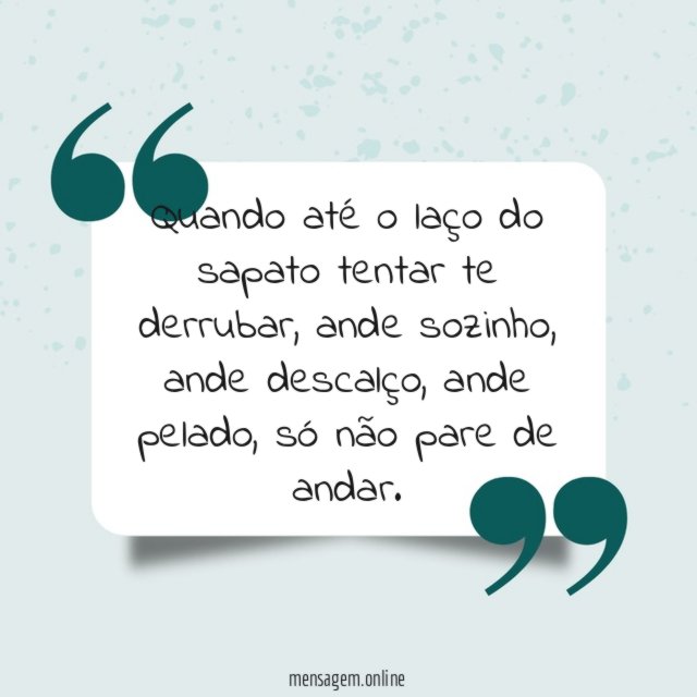 Continue andando