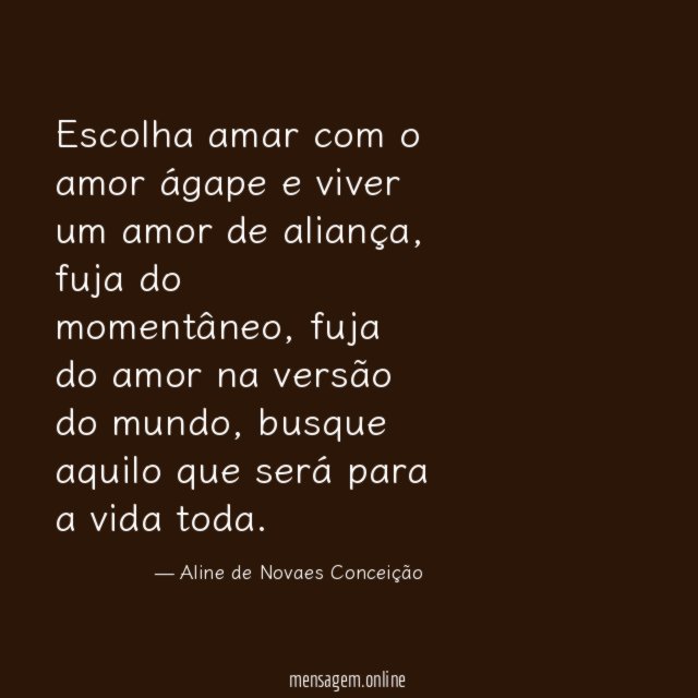 Escolha amar com o amor ágape e viver