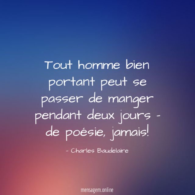 Tout homme bien portant peut se passer de