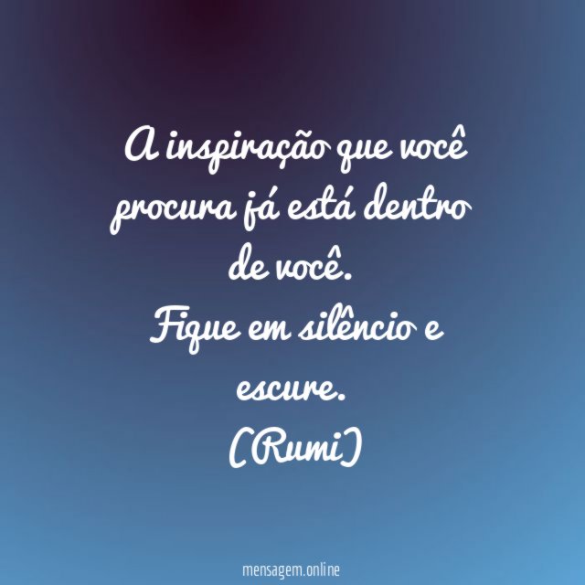A inspiração que você procura