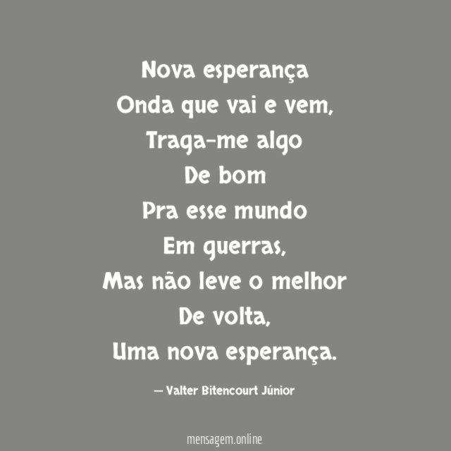 Nova esperança