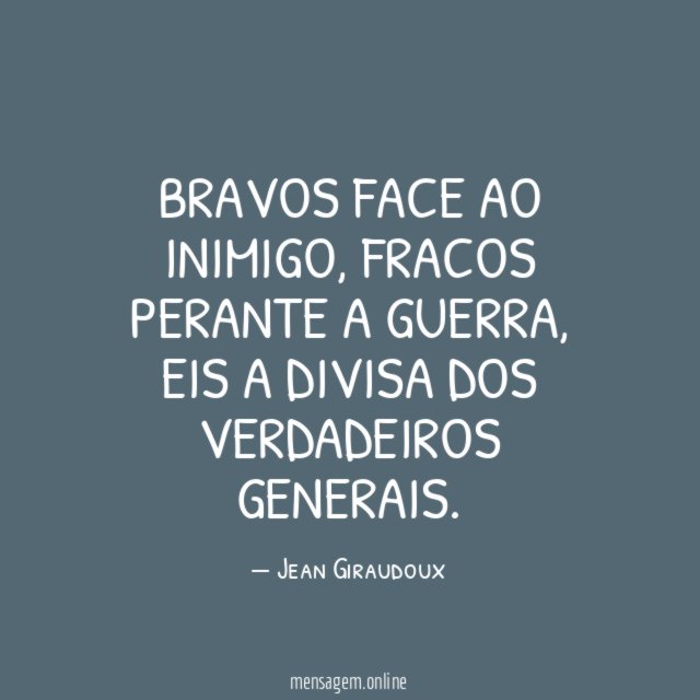 Bravos face ao inimigo