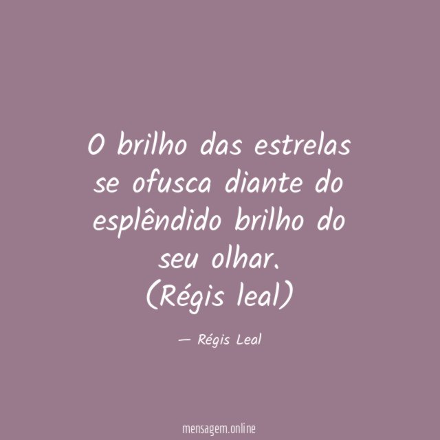 O brilho das estrelas se ofusca diante do