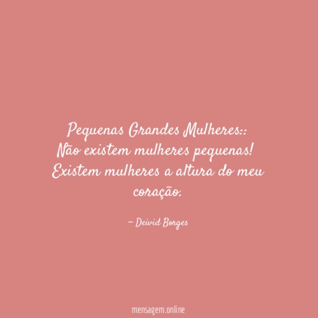 Pequenas Grandes Mulheres::