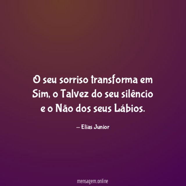 O seu sorriso transforma em Sim