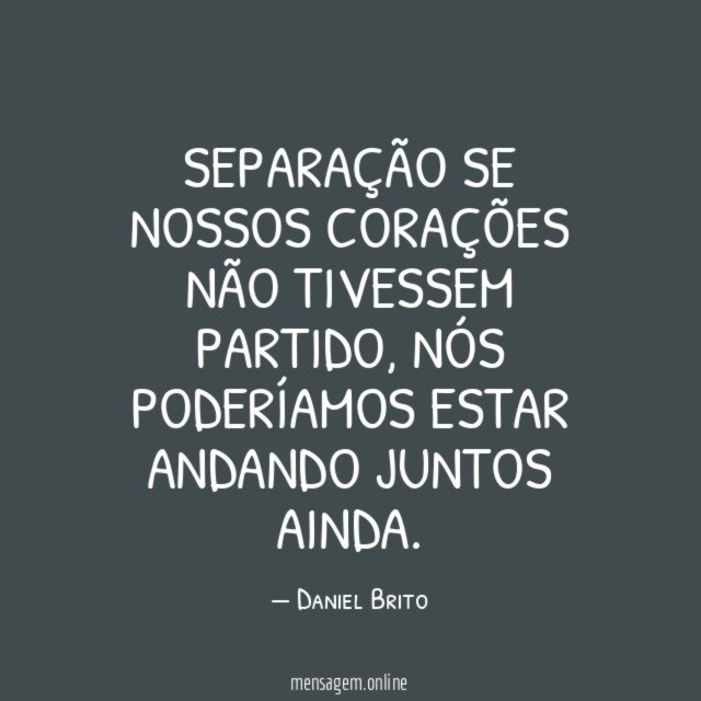 SEPARAÇÃO