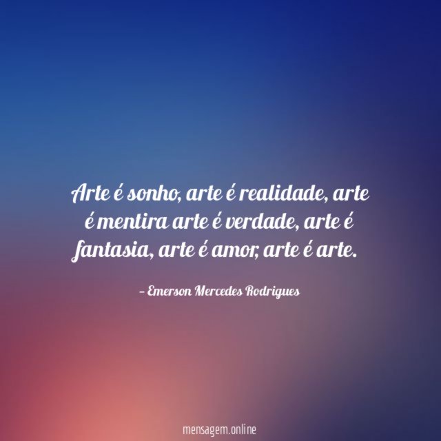 Arte é sonho