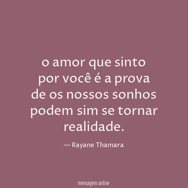 o amor que sinto por você é a