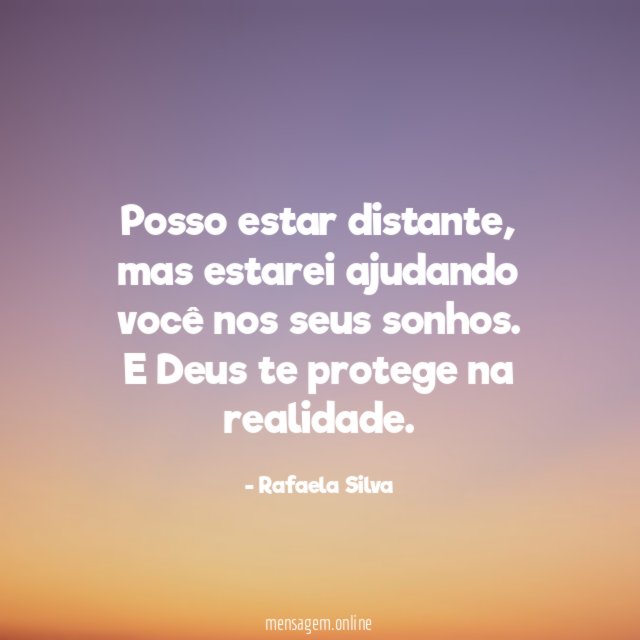 Posso estar distante