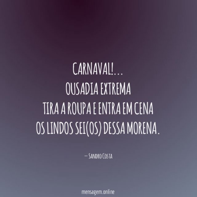 Carnaval !…