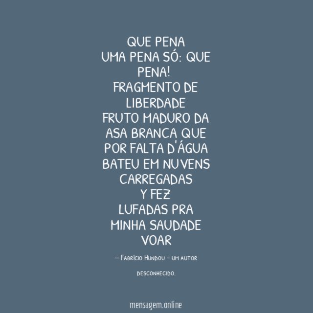 QUE PENA