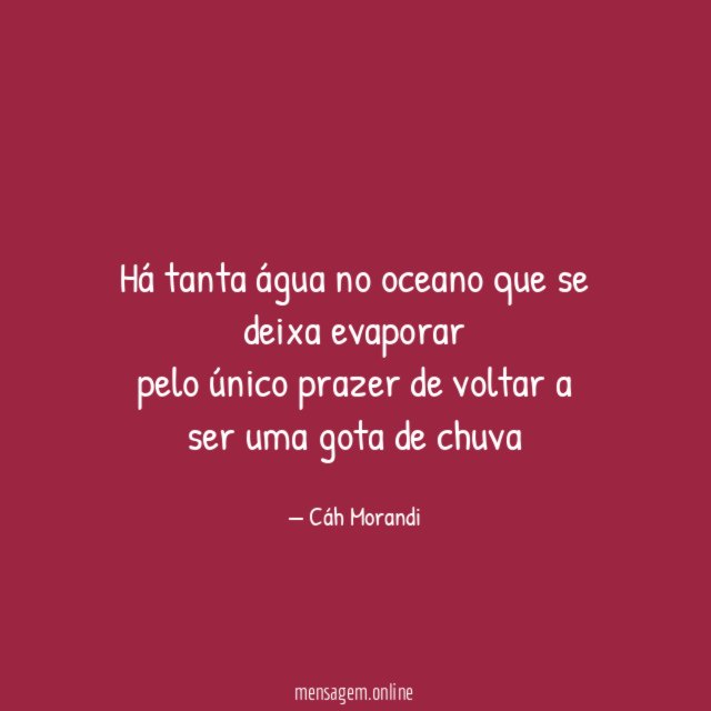Há tanta água no oceano que se deixa