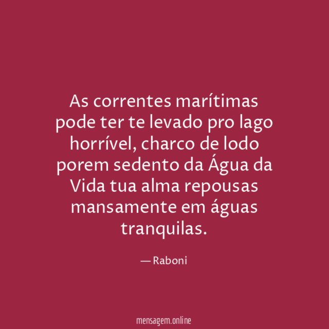 As correntes marítimas pode ter te levado pro lago horrível