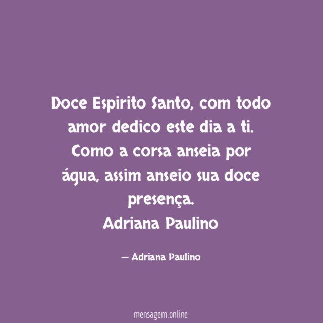 Doce Espirito Santo