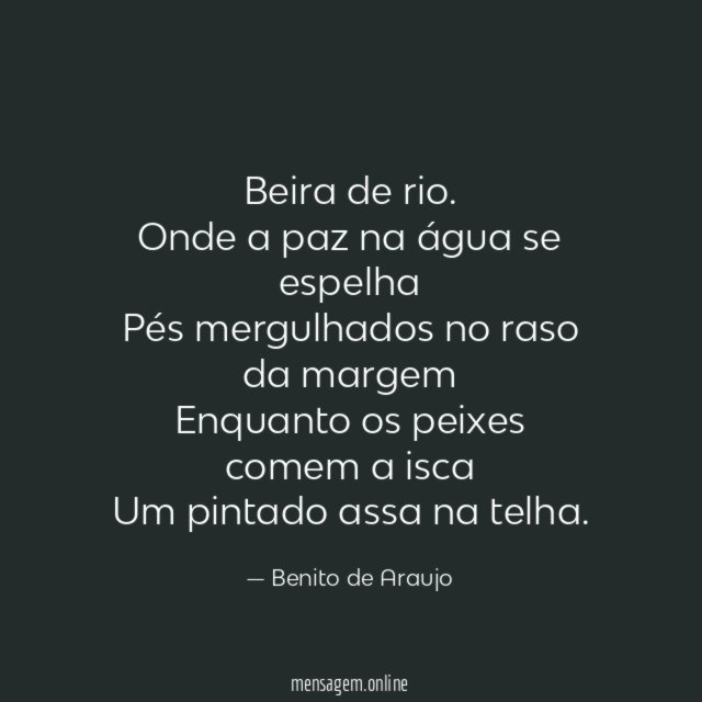Beira de rio.