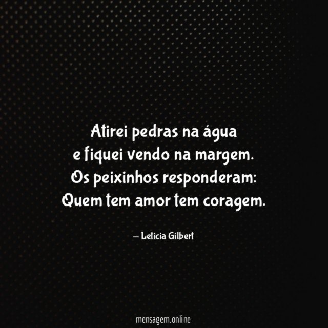 Atirei pedras na água e fiquei vendo na margem