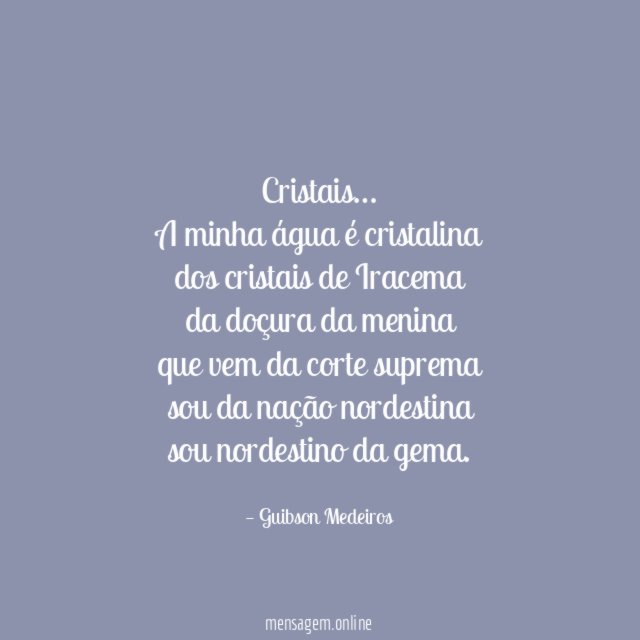 Cristais…