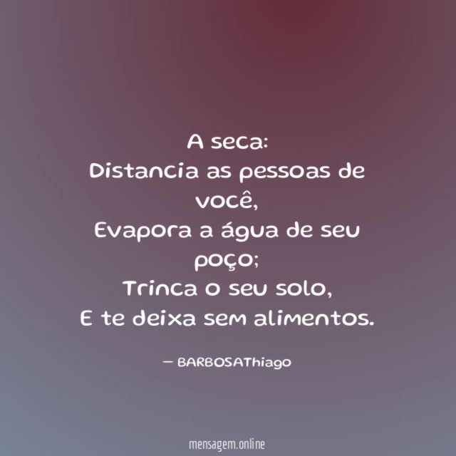 "A seca: