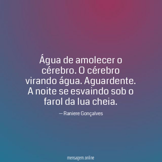 Água de amolecer o cérebro