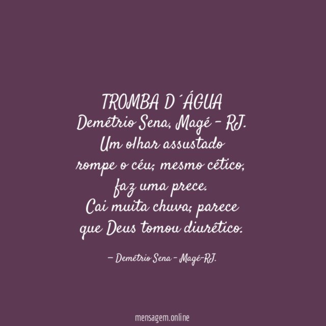 TROMBA D´ÁGUA
