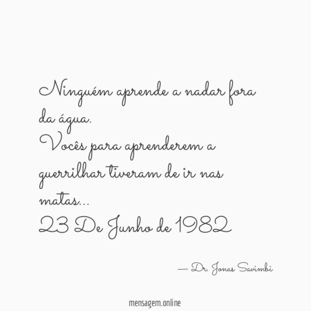 Ninguém aprende a nadar fora da água