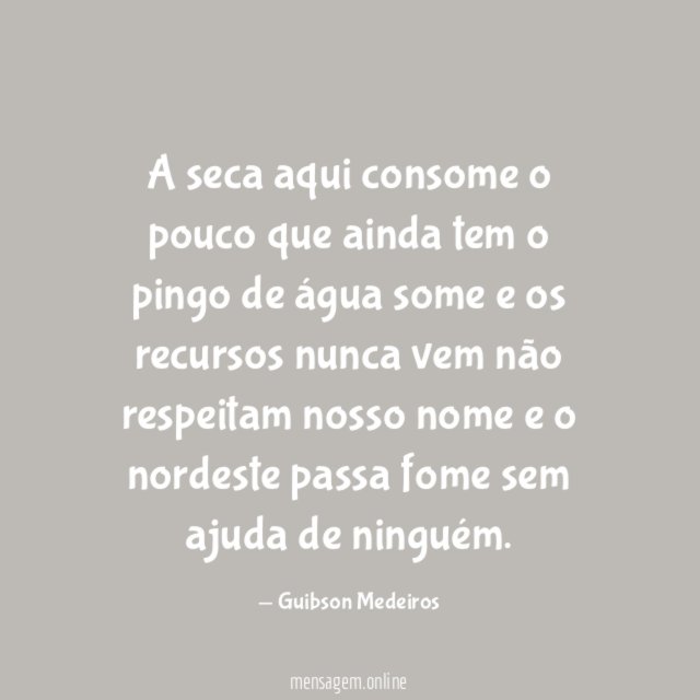 A seca aqui consome o pouco que ainda tem