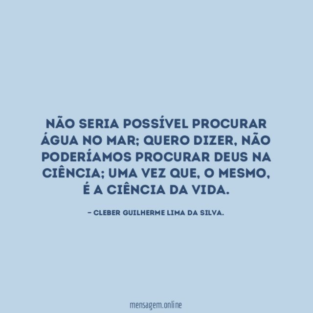 Não seria possível procurar água no mar
