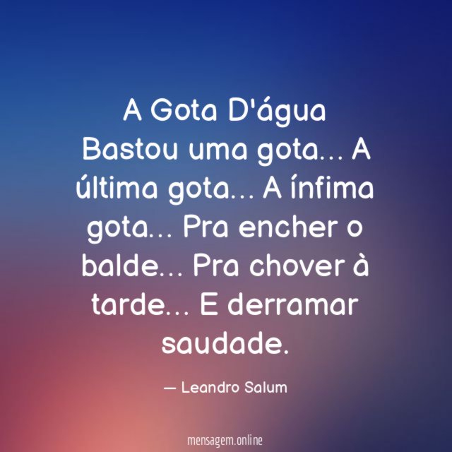 A Gota D'água
