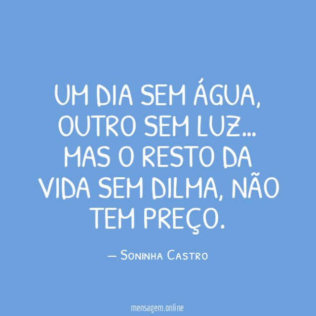 Um dia sem água