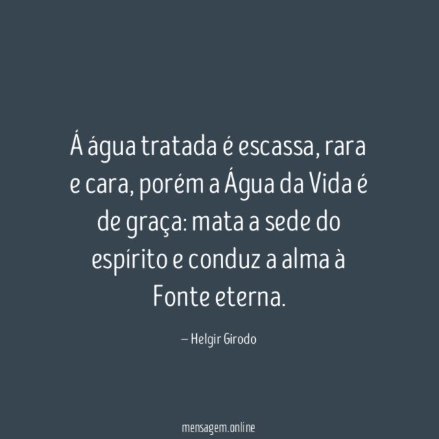 Á água tratada é escassa