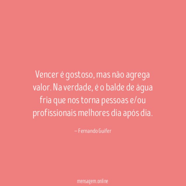 Vencer é gostoso