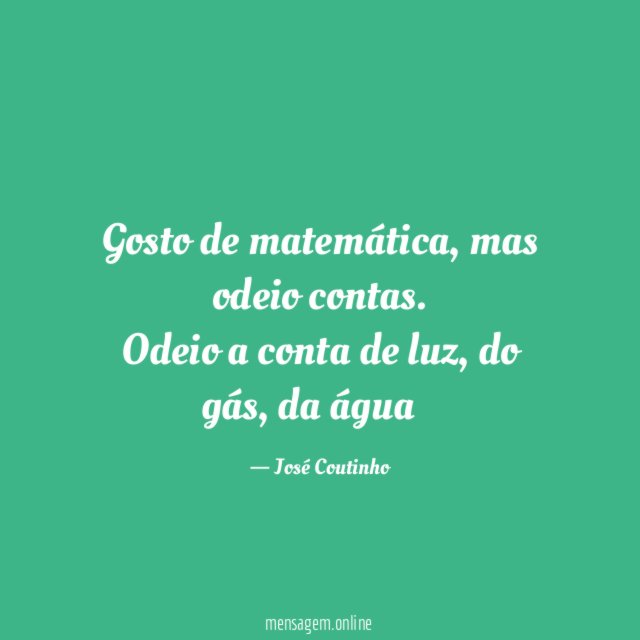 Gosto de matemática