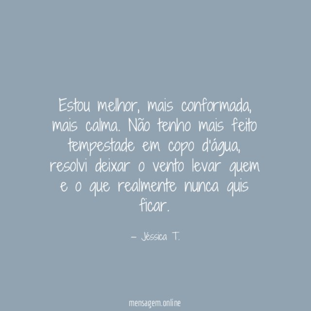 Estou melhor